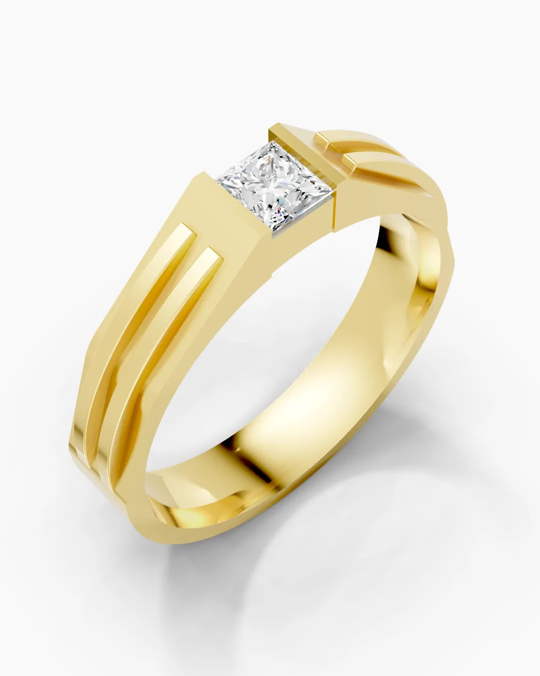 Glistening Pure Men Ring