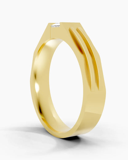 Glistening Pure Men Ring