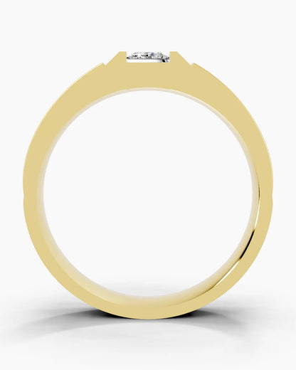 Glistening Pure Men Ring