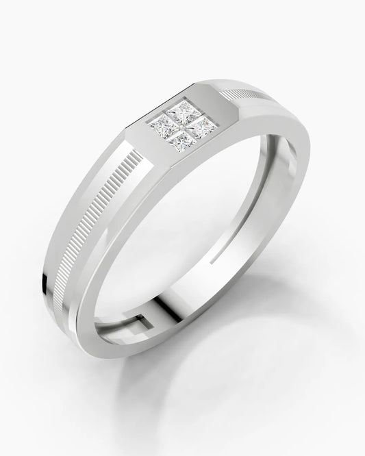 Dazzling Texture Men Ring