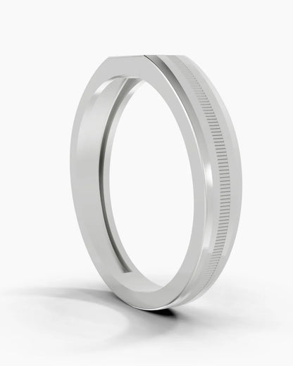 Dazzling Texture Men Ring