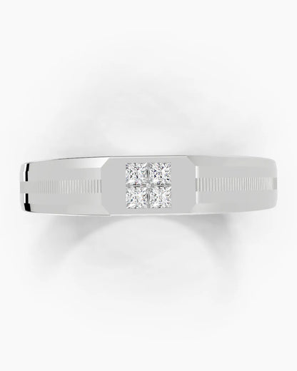 Dazzling Texture Men Ring
