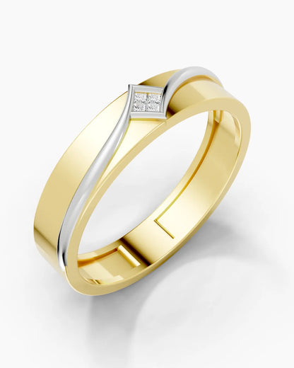 Glistening Quartet Men Ring
