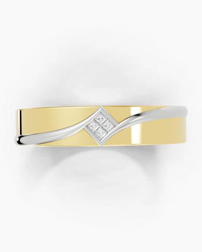 Glistening Quartet Men Ring