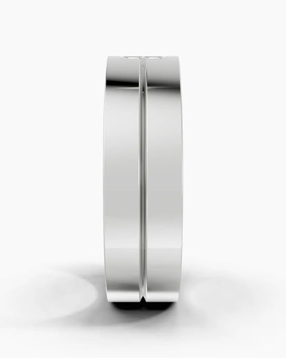 Twinkling Square Men Ring