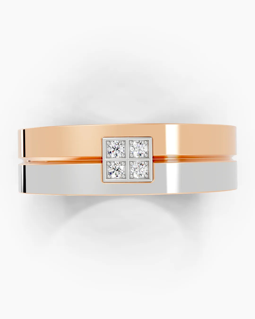 Diamond Grid Men Ring