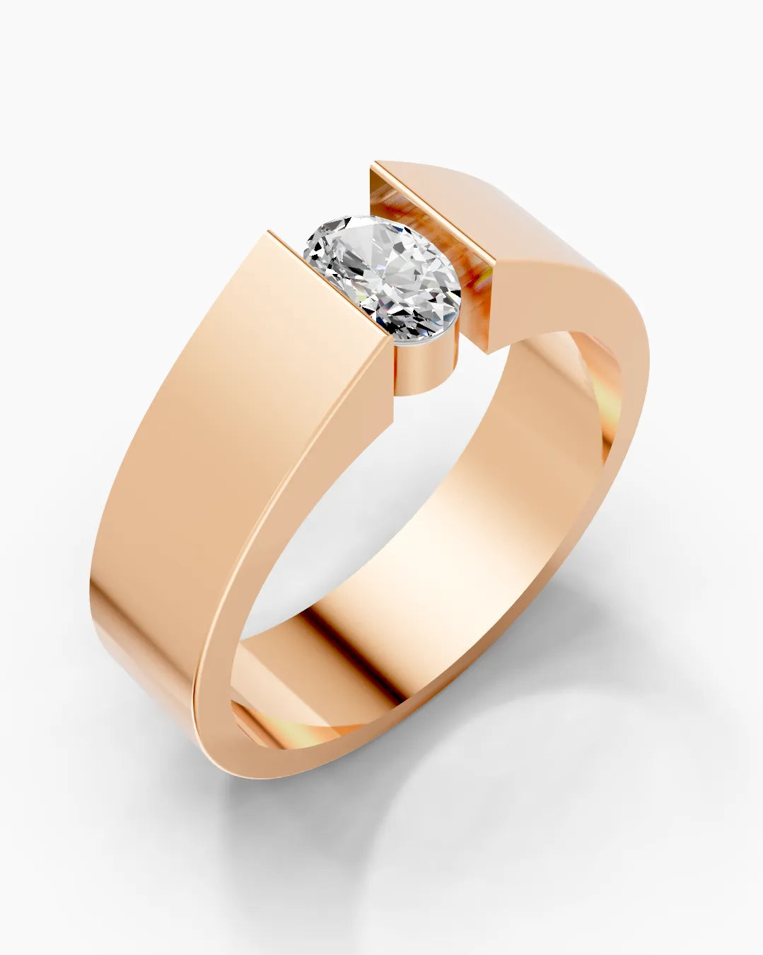 Oval Glow Men Ring