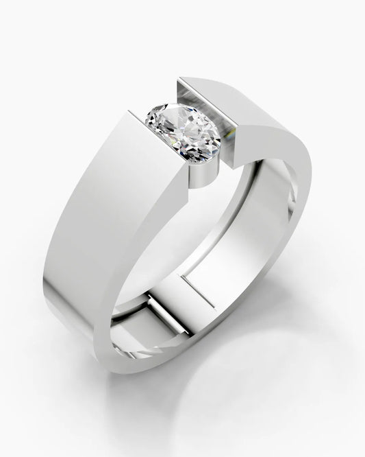 Oval Spark Men Ring