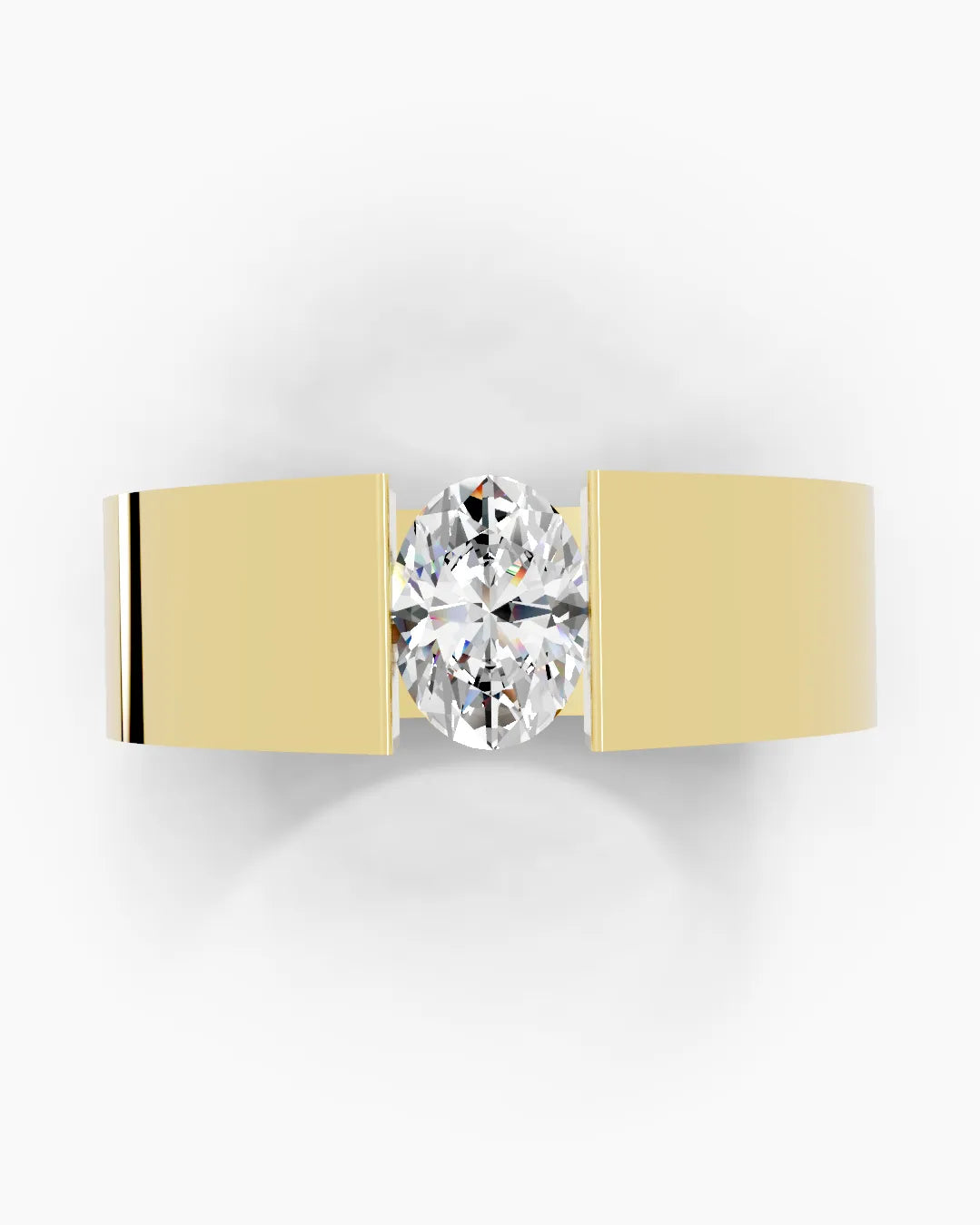 Oval Radiance Men Ring
