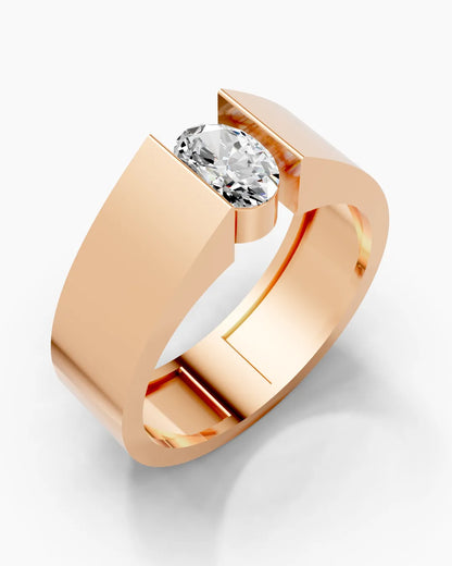 Aurora Oval Men Ring