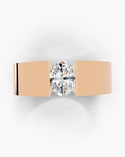 Aurora Oval Men Ring
