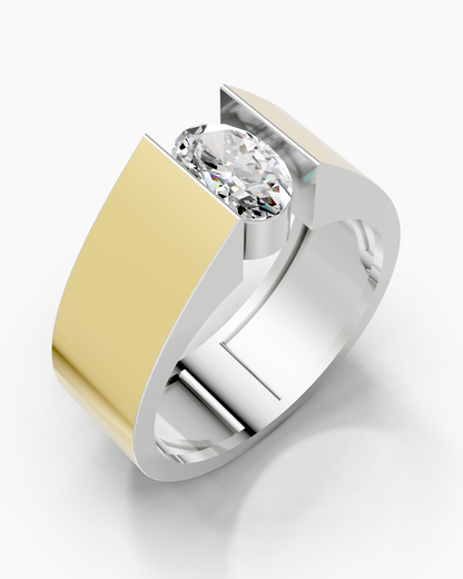 Oval Gleam Men Ring