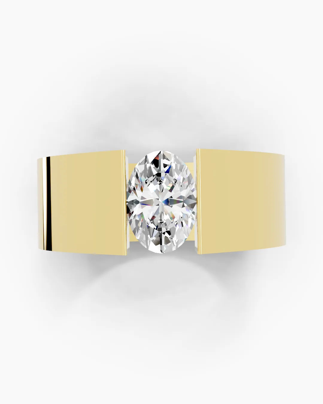 Oval Gleam Men Ring