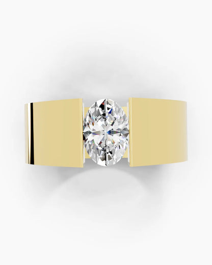 Oval Gleam Men Ring