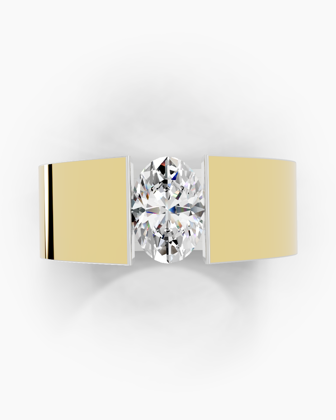 Oval Gleam Men Ring