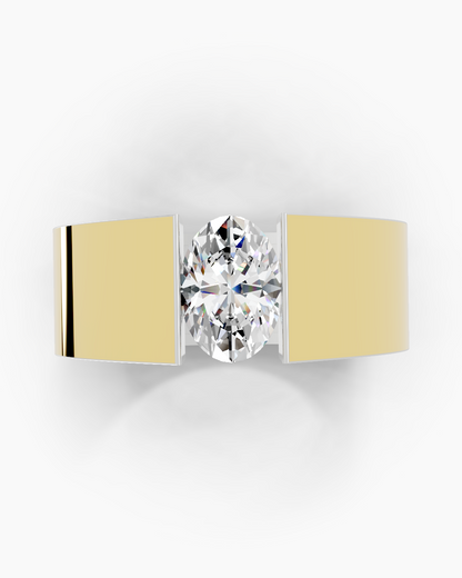 Oval Gleam Men Ring