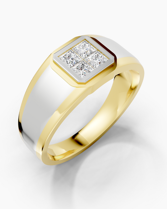 Echelon Square Men Ring