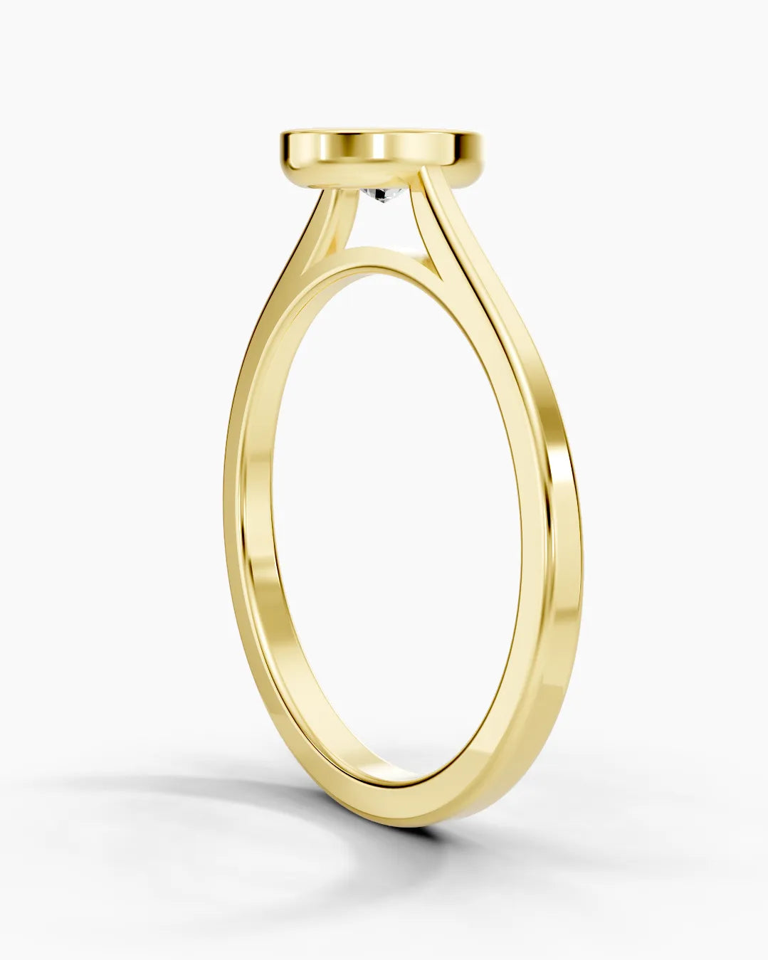 Golden Oval Women Ring