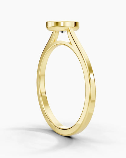 Golden Oval Women Ring