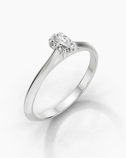 Bright Oval Women Ring