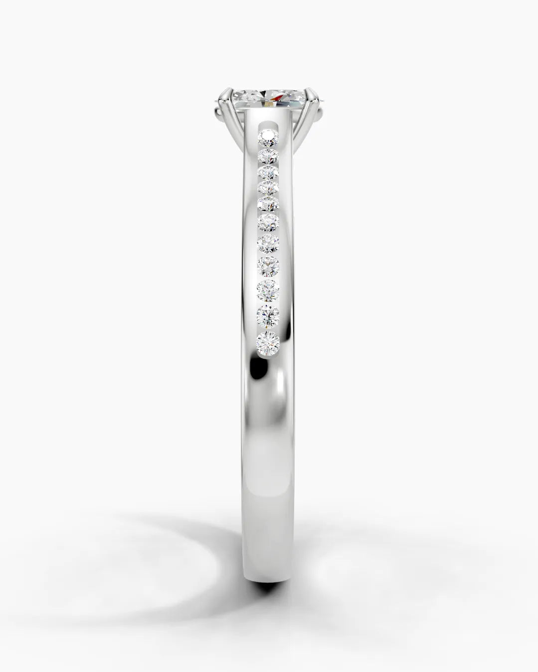 Haloed Oval Women Ring