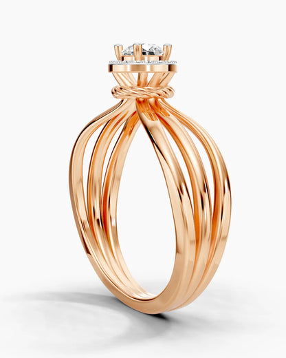 Wave Trio Women Ring