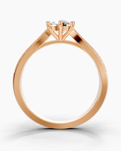 Twin Ribbon Women Ring