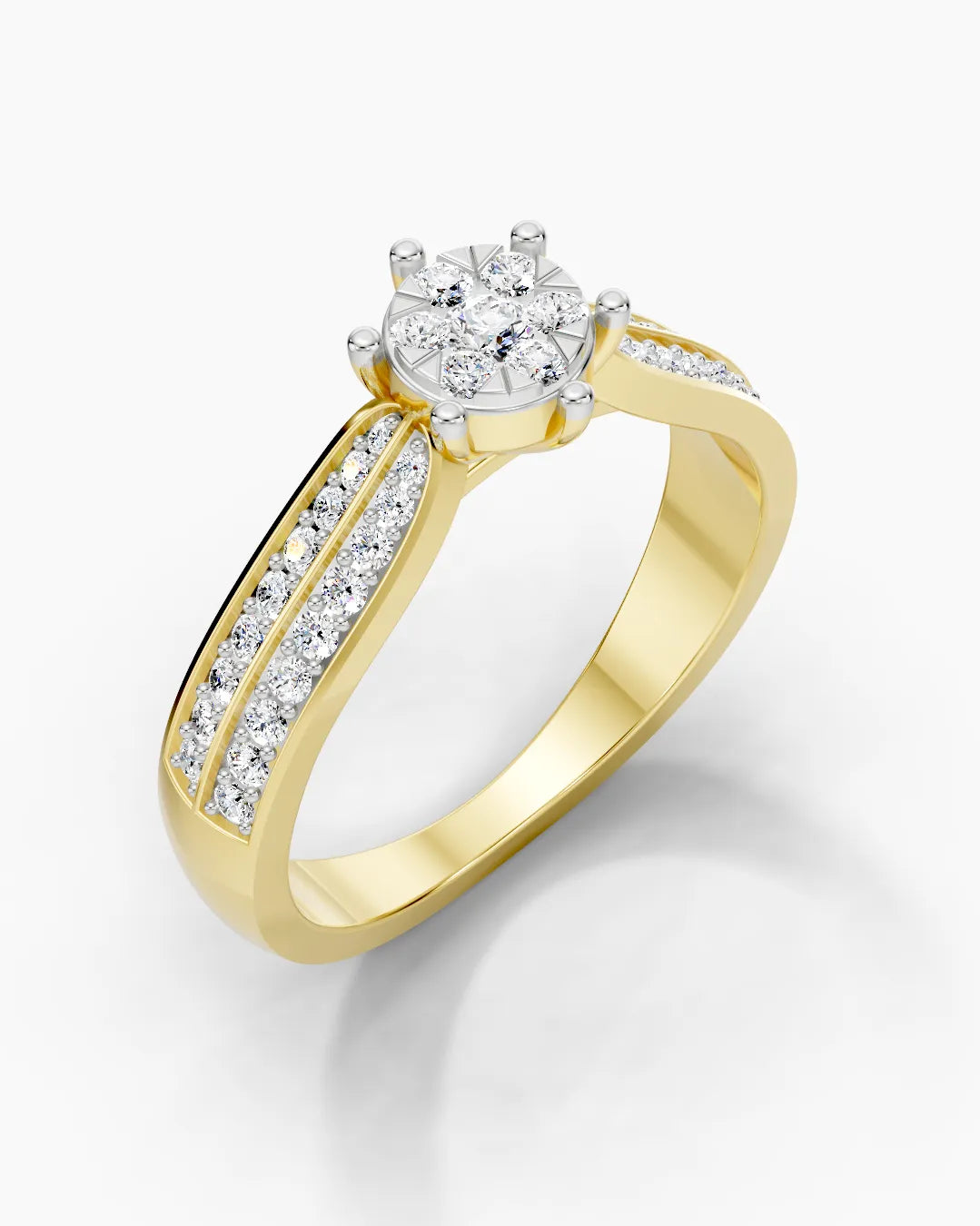 Crystal Petal Women Ring