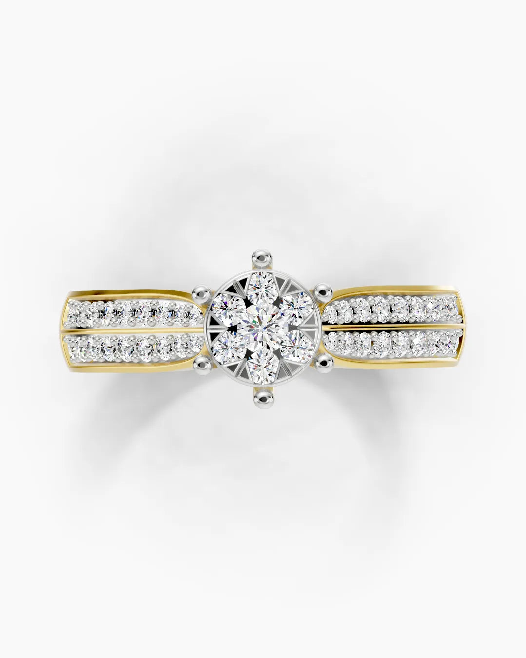Crystal Petal Women Ring