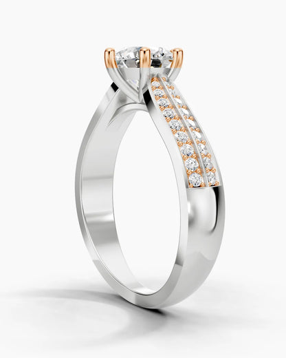 Double Stream Women Ring