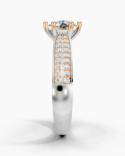 Double Stream Women Ring