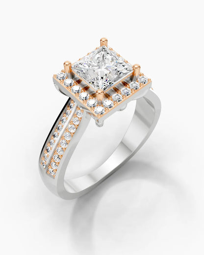 Square Crownlight Women Ring