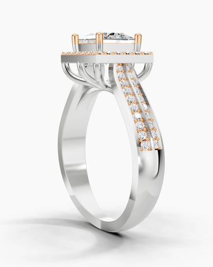 Square Crownlight Women Ring