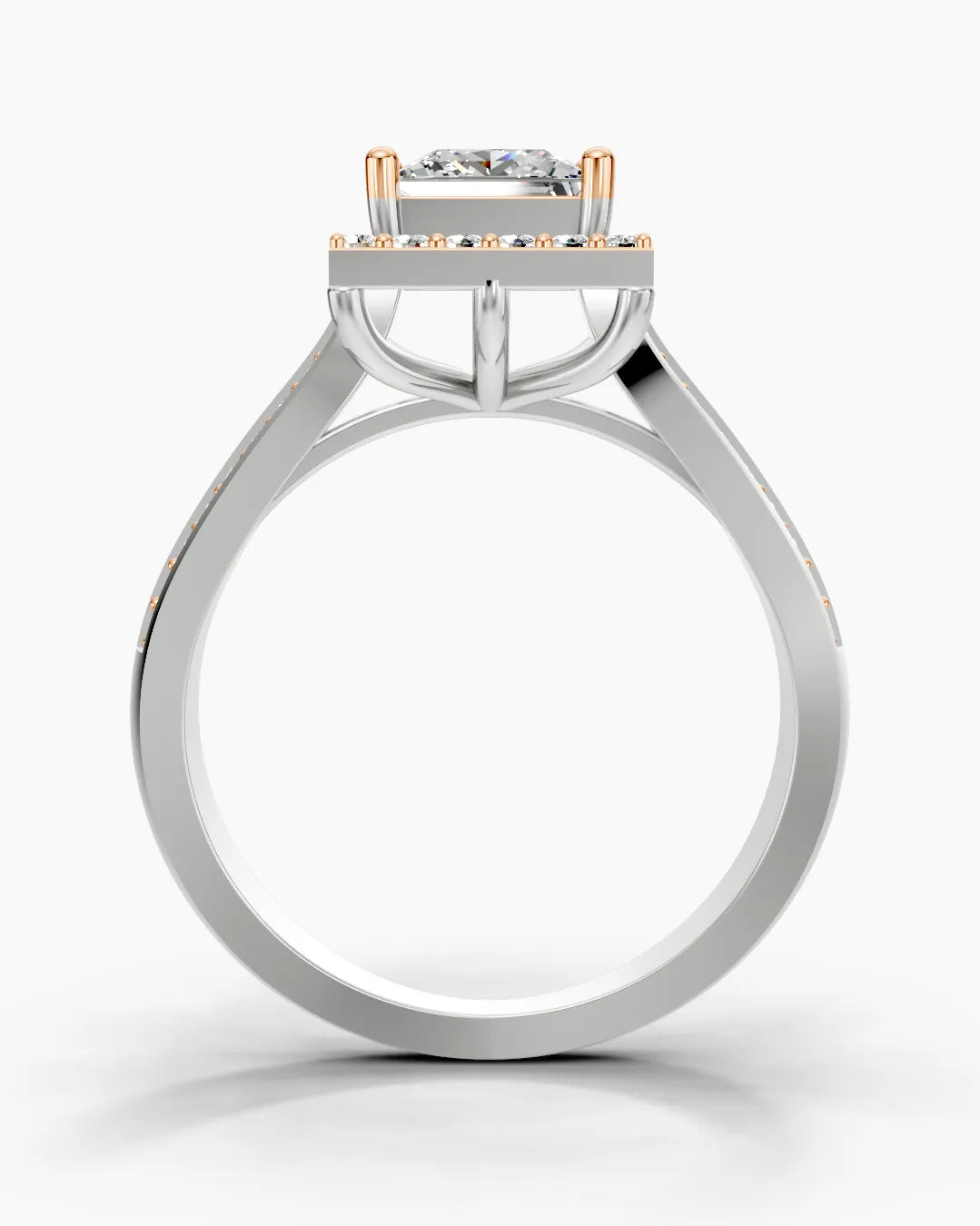 Square Crownlight Women Ring