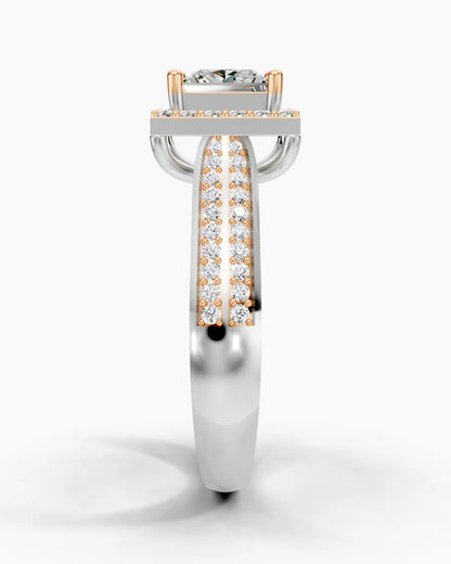 Square Crownlight Women Ring