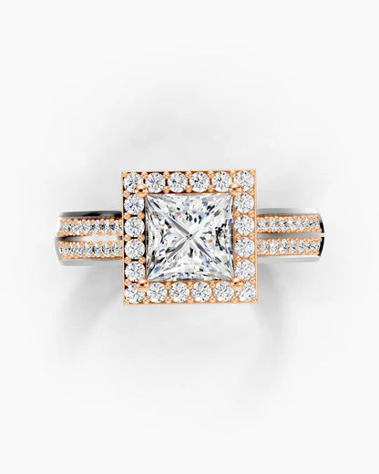 Square Crownlight Women Ring