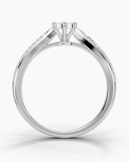 Floral Diamond Women Ring