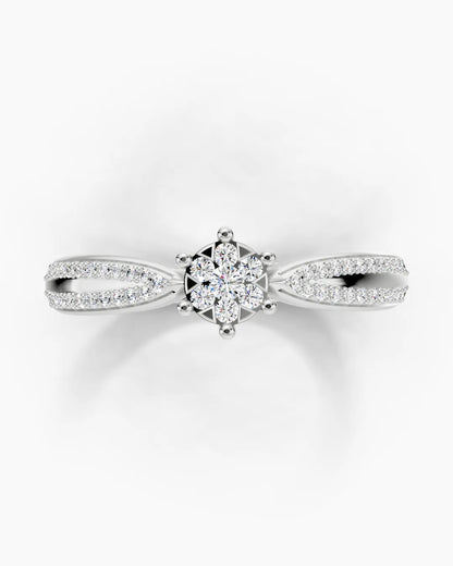 Floral Diamond Women Ring
