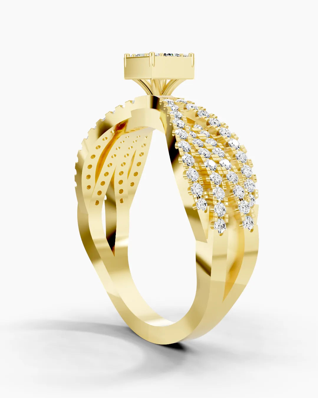 Baguette Crest Women Ring