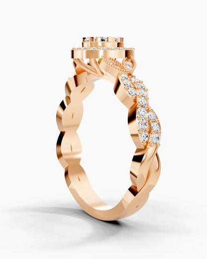 Golden Crest Women Ring