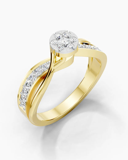 Crystal Beam Women Ring