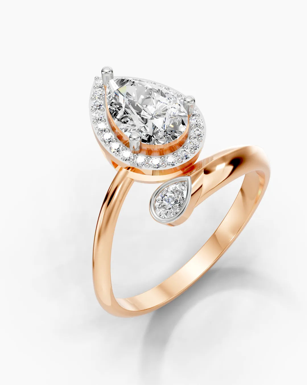 Crest Pear Women Ring