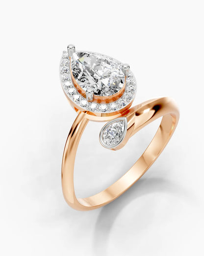 Crest Pear Women Ring