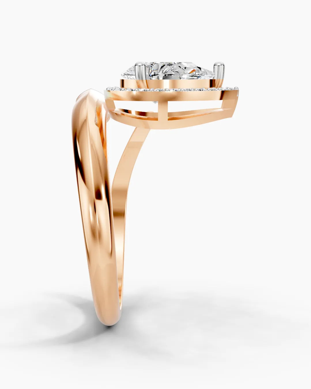 Crest Pear Women Ring