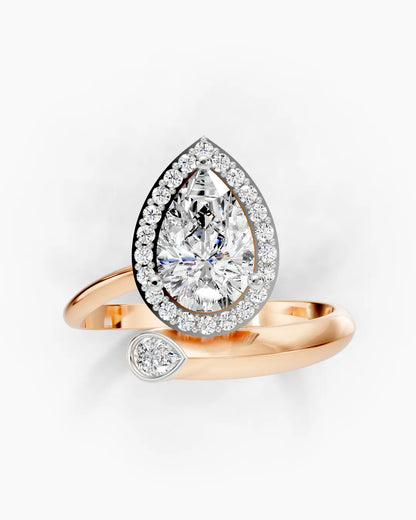 Crest Pear Women Ring