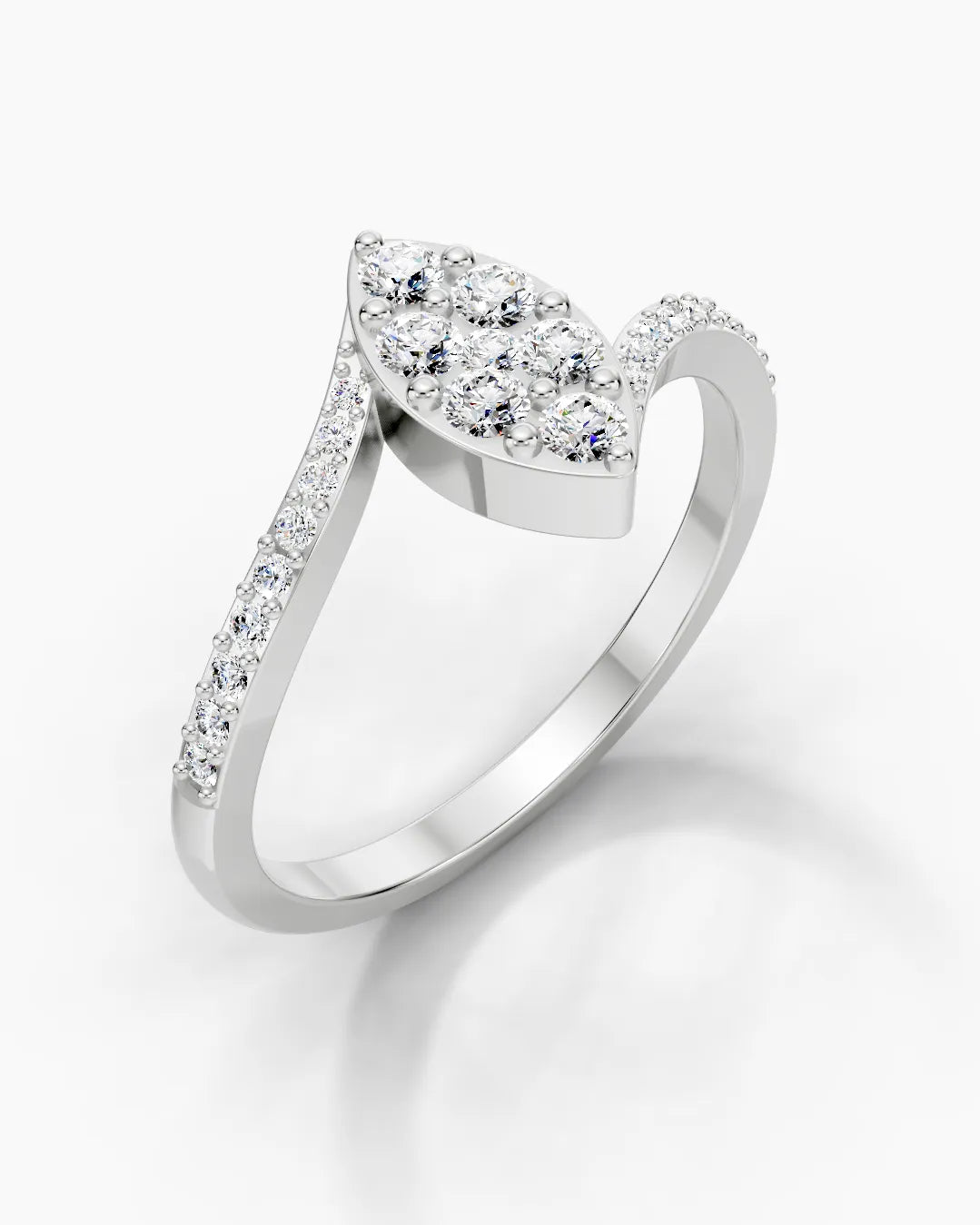 Golden Sparking Women Ring
