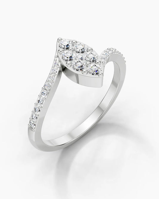Golden Sparking Women Ring
