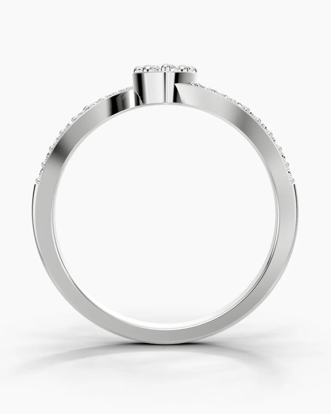 Golden Sparking Women Ring