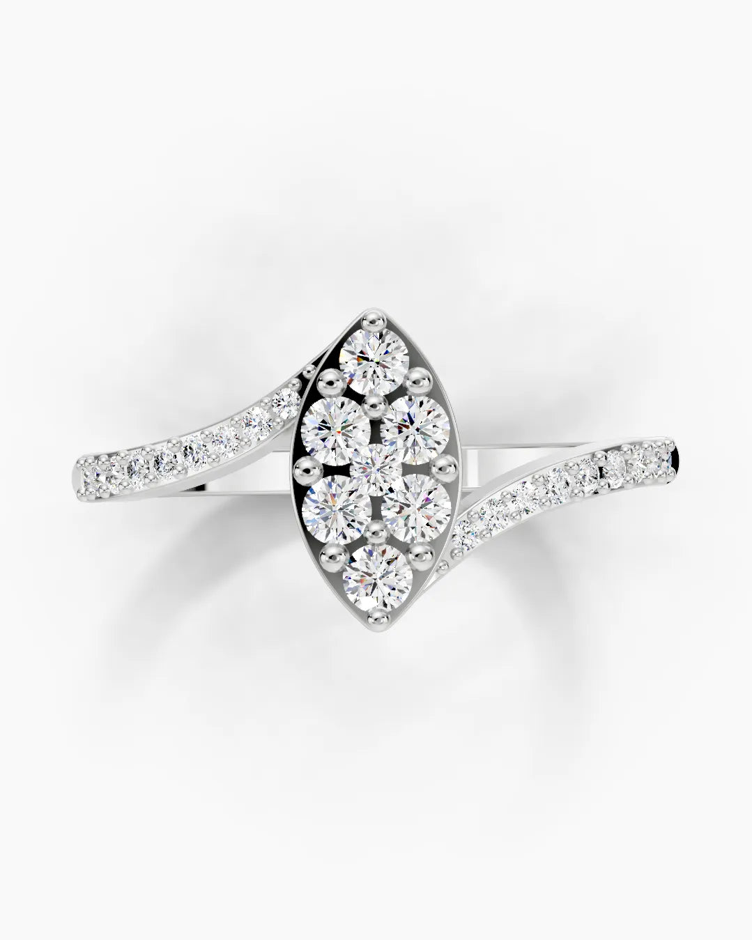 Golden Sparking Women Ring