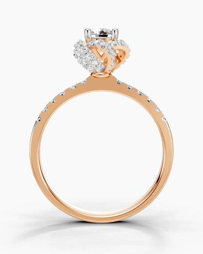 Crystal Rose Women Ring